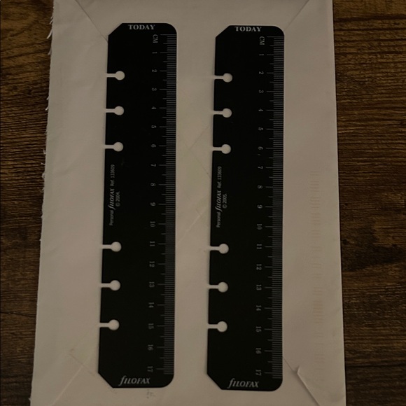 filoFAX Black Ruler Set - Picture 1 of 1